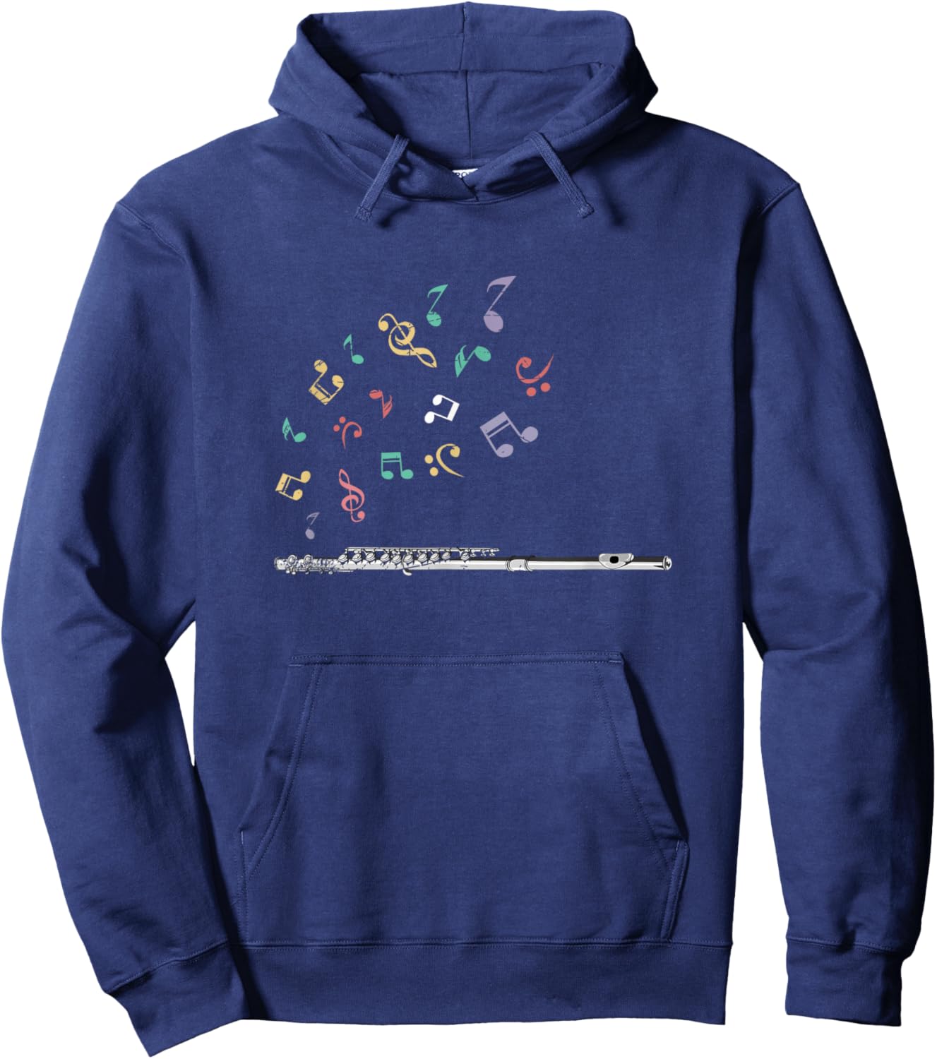 Classical Musical Instrument Flutist Gift Flute Hoodie - Hoodie | Navy