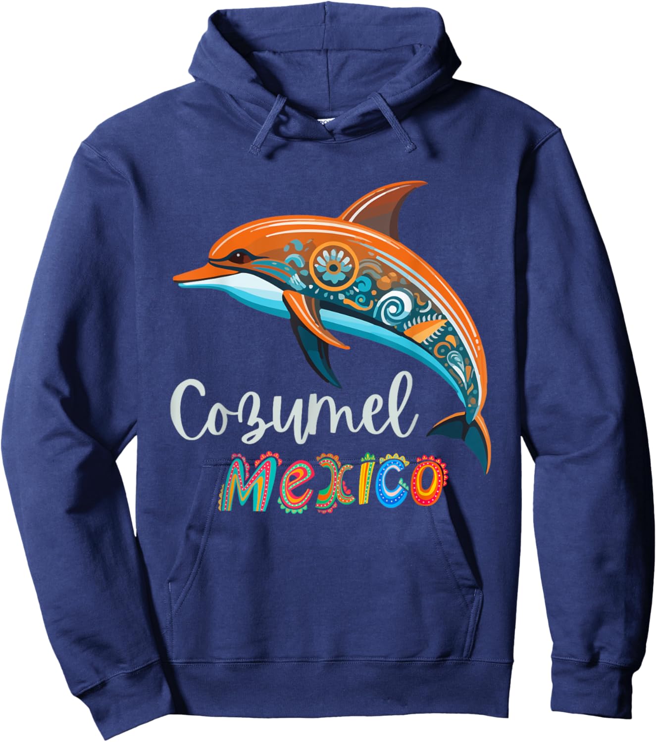 Cozumel Mexico Dolphin Souvenir / Cozumel Hoodie - Hoodie | Navy