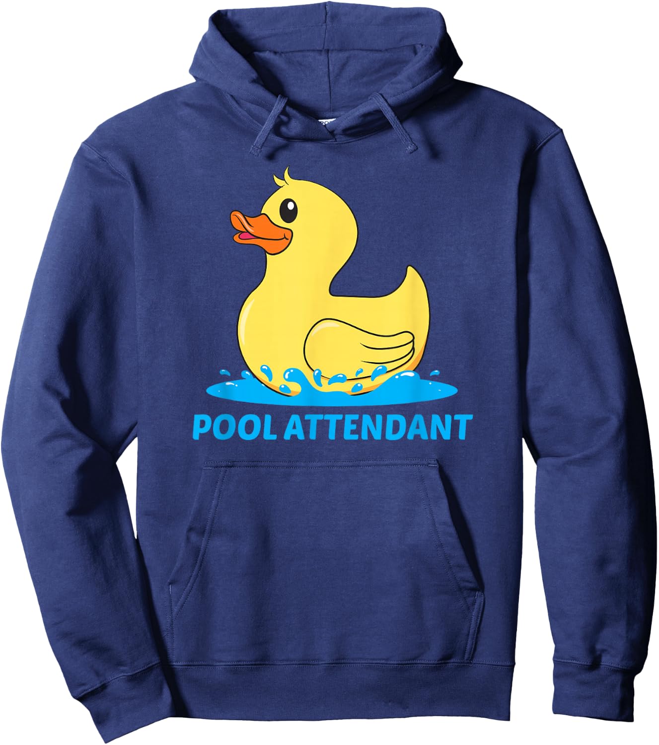 Pool Attendant - Lifeguard swimming rubber duck cute idea Hoodie - Hoodie | Navy