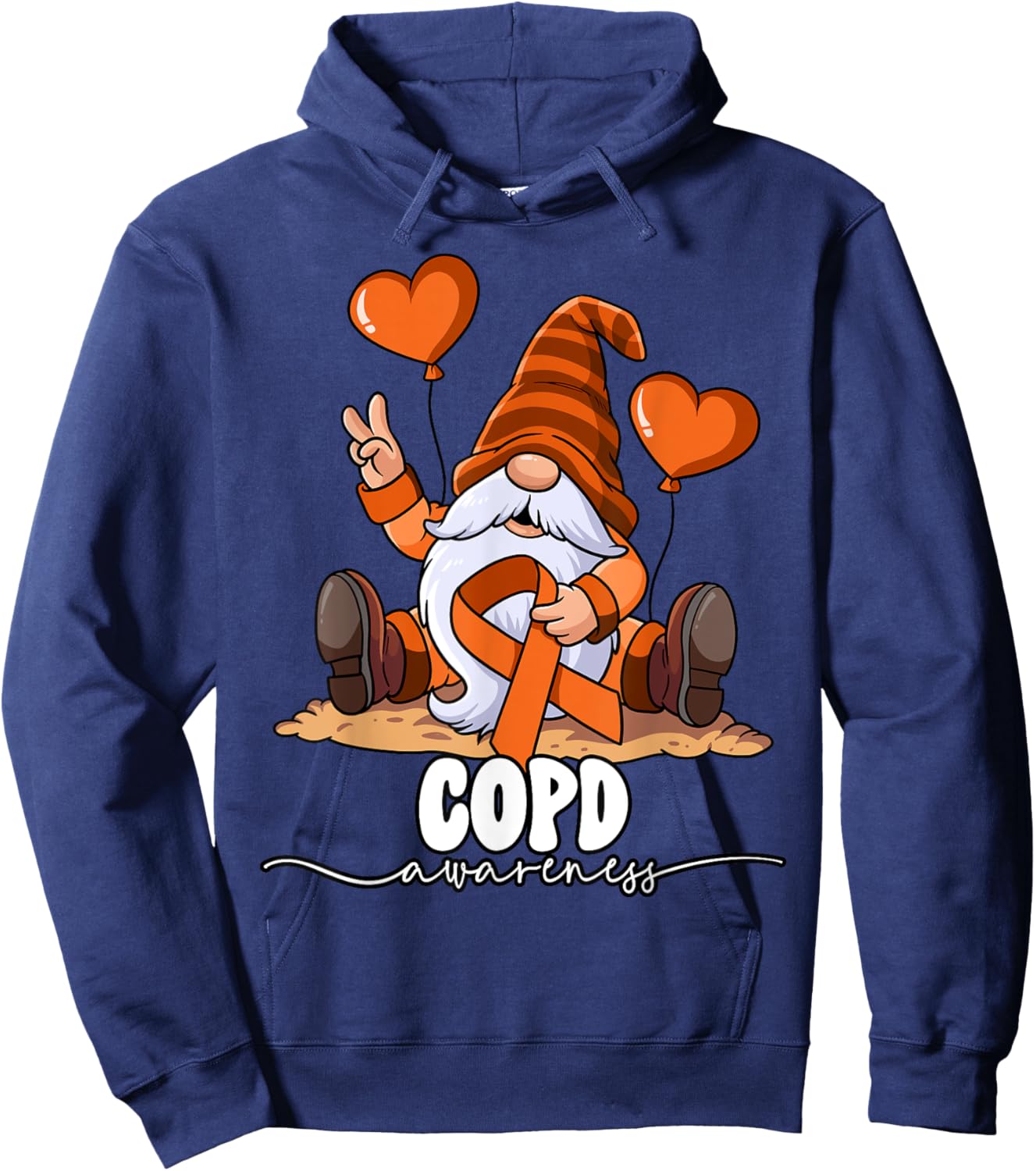 Copd Awareness Hoodie - Hoodie | Navy