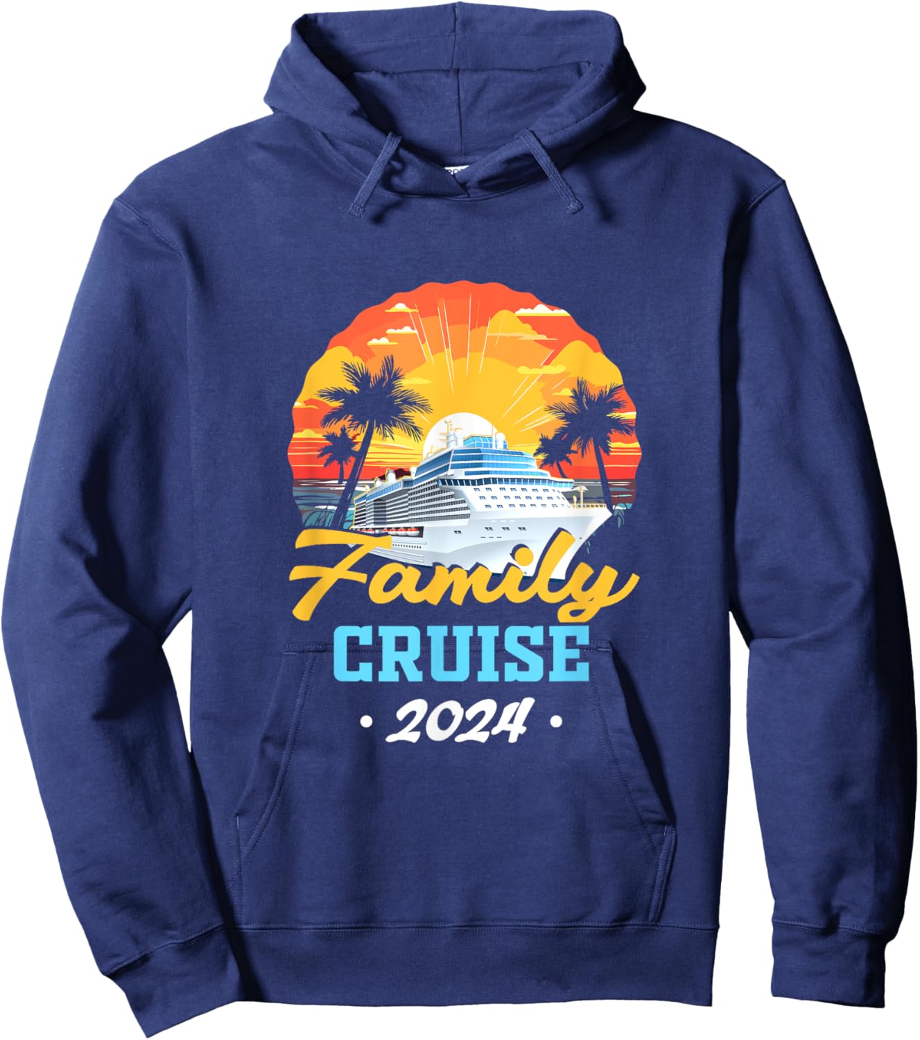 Matching Cruise Family Friends Group Family Trip 2024 Hoodie - Hoodie | Navy