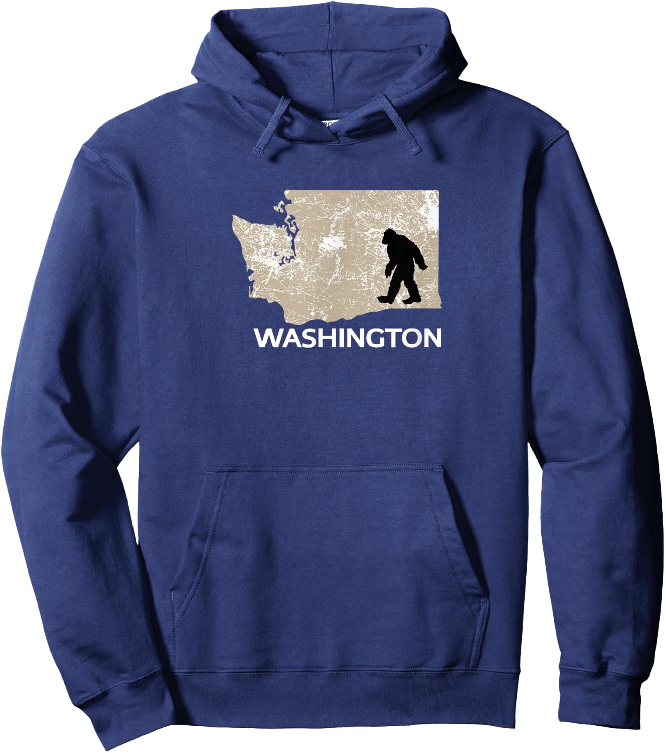 Funny Bigfoot I Believe Loves Washington WA Sasquatch Hoodie - Hoodie | Navy