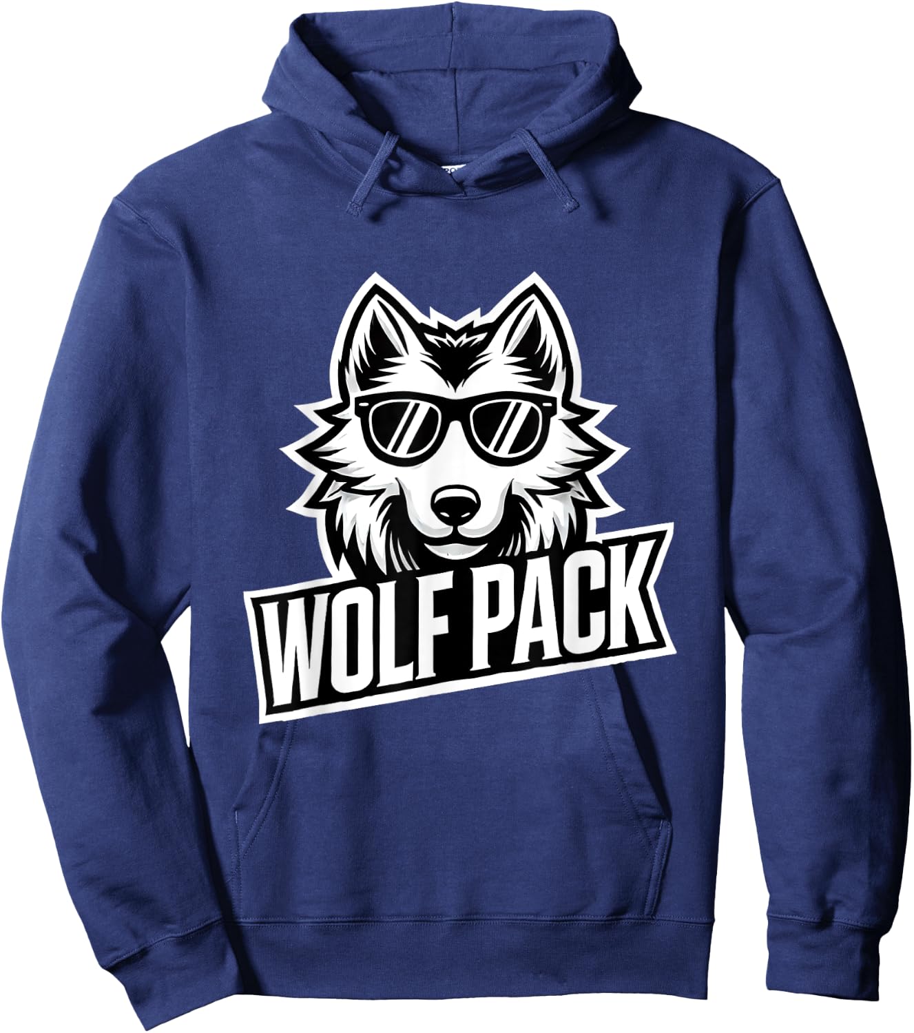 Wolf Pack - Cool Sunglasses Wolf Design for Team Spirit Hoodie - Hoodie | Navy