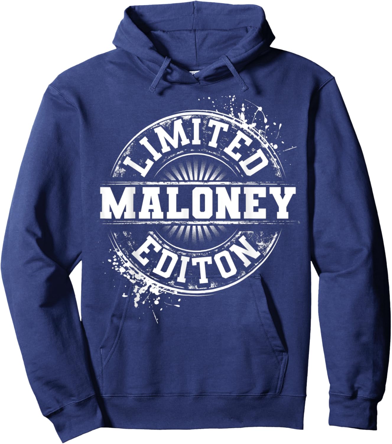 MALONEY Funny Surname Family Tree Birthday Reunion Gift Hoodie - Hoodie | Navy