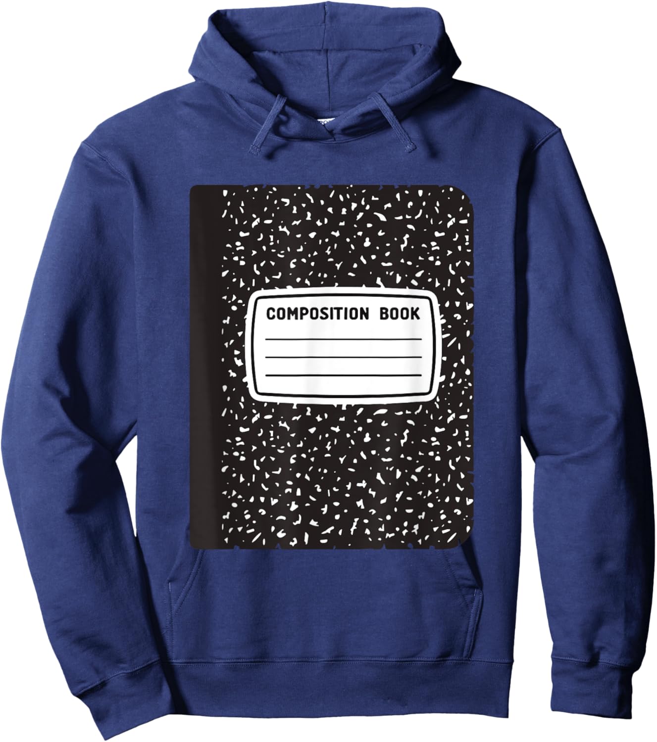 Composition Book Halloween Costume for Teachers Students Women Kids Hoodie - Hoodie | Navy