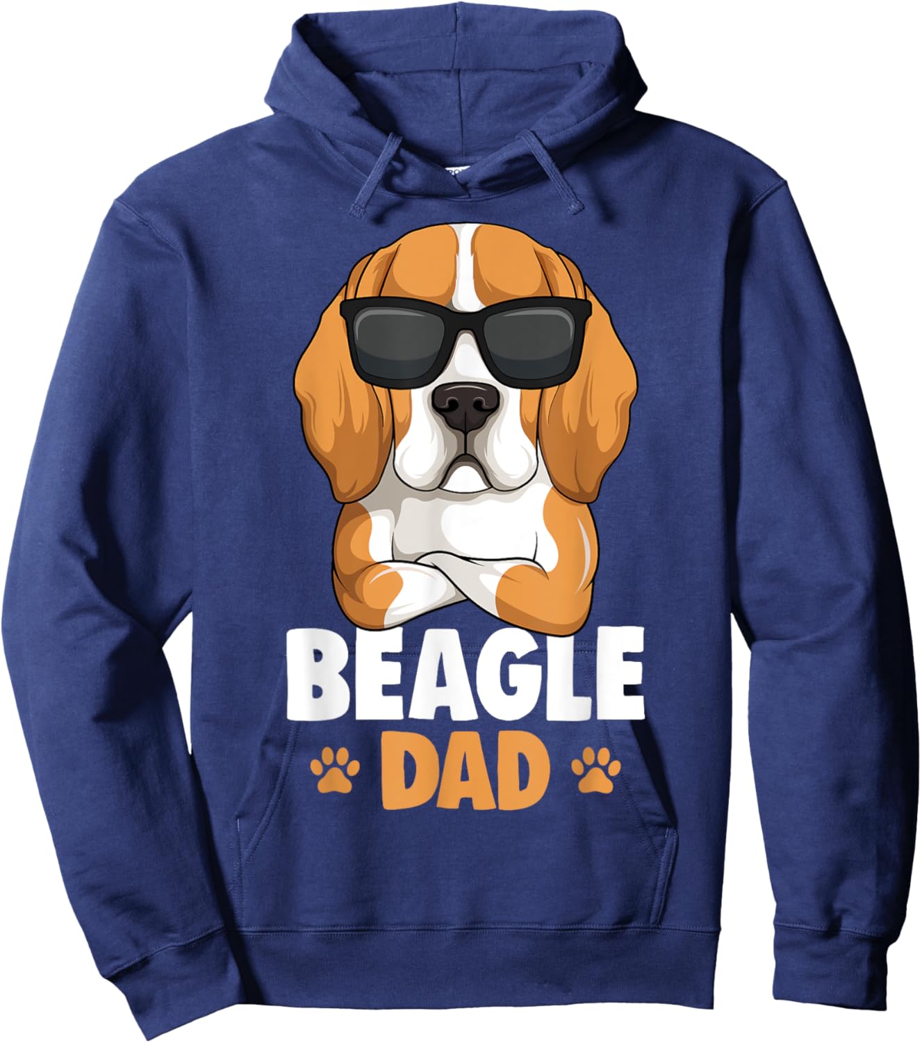 Beagle Dad Dog Father Men Hoodie - Hoodie | Navy