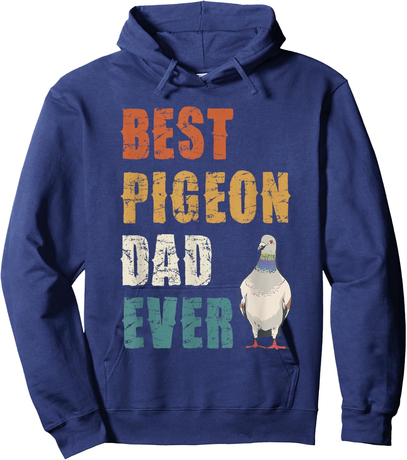 Best Pigeon Dad Ever Bird Lover Appreciation Hoodie - Hoodie | Navy