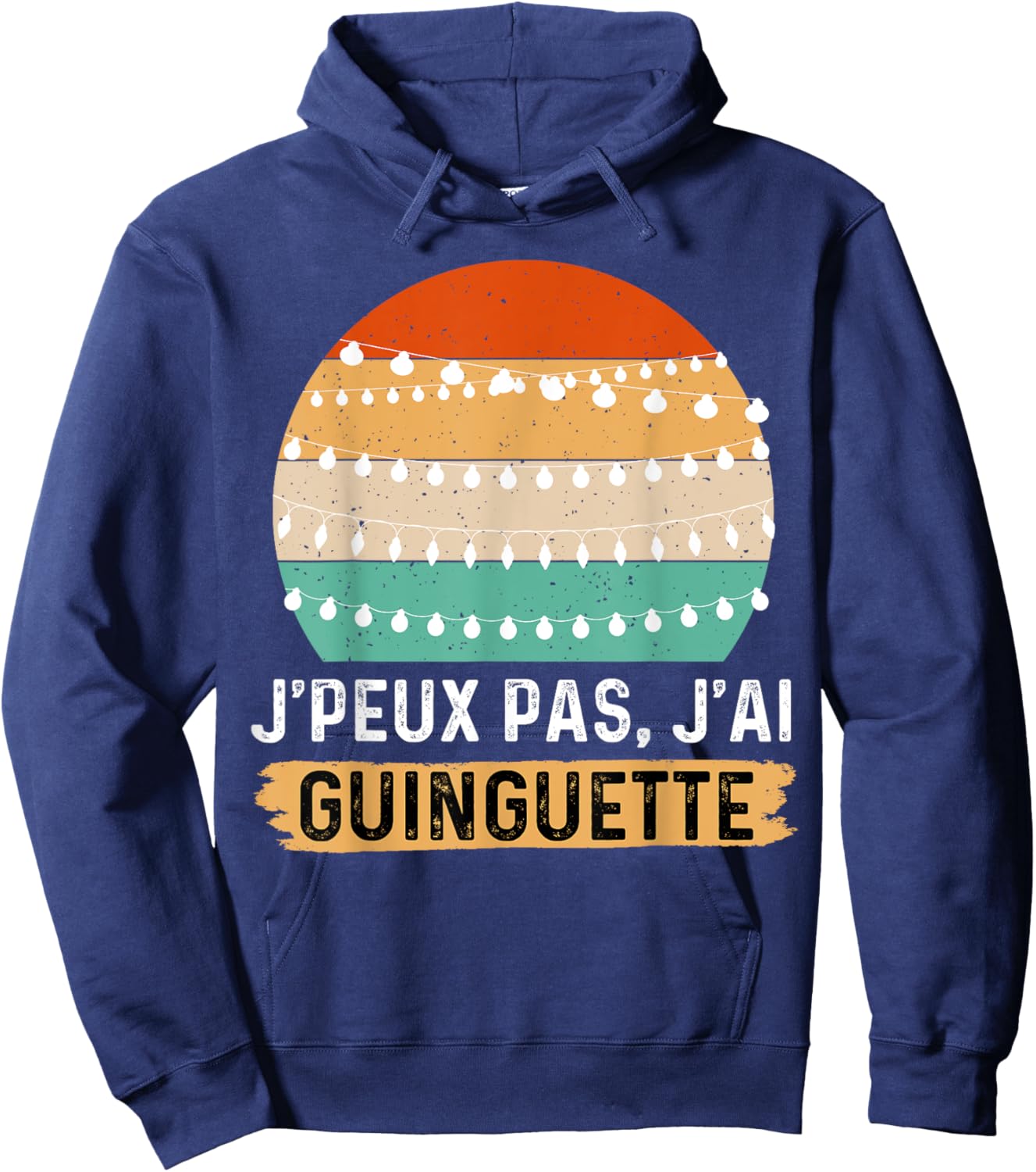 Je peux pas j'ai Guinguette , Black, S Hoodie - Hoodie | Navy