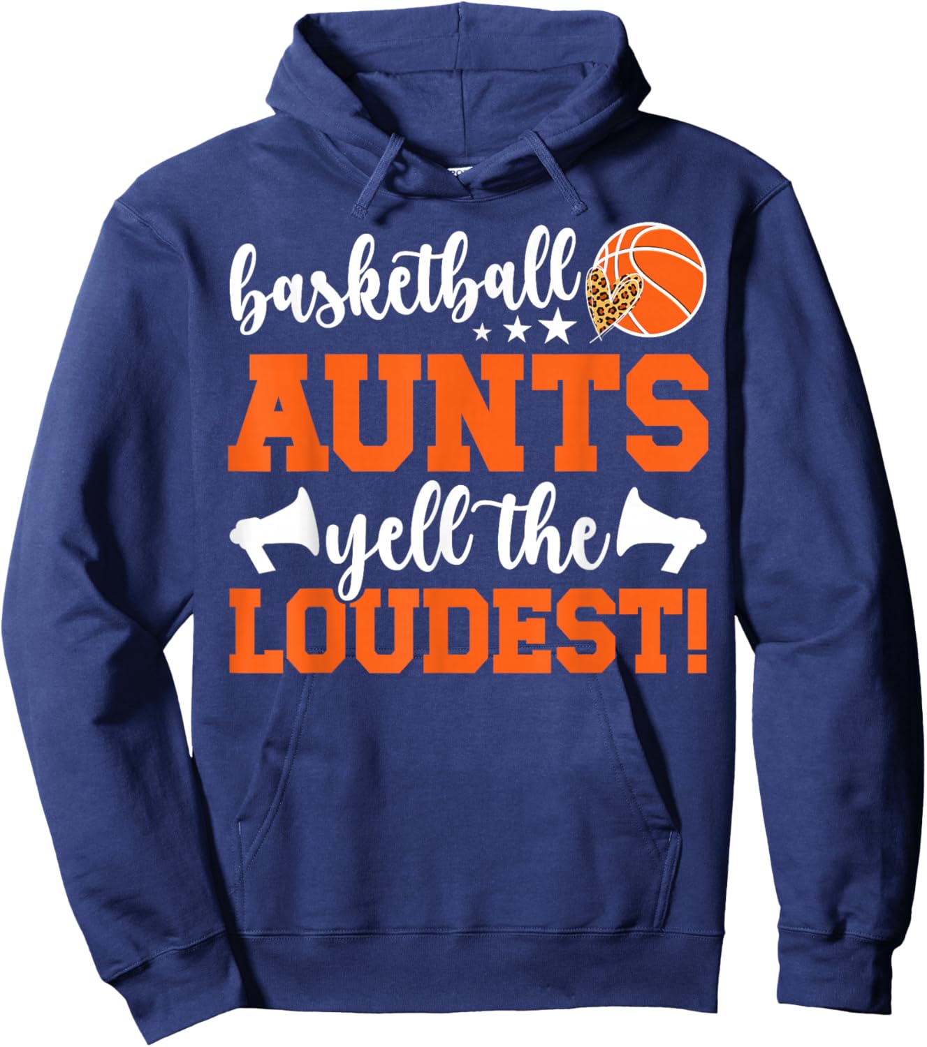 Basketball Aunt Funny Aunt Of A Basketball Player Aunt Hoodie - Hoodie | Navy