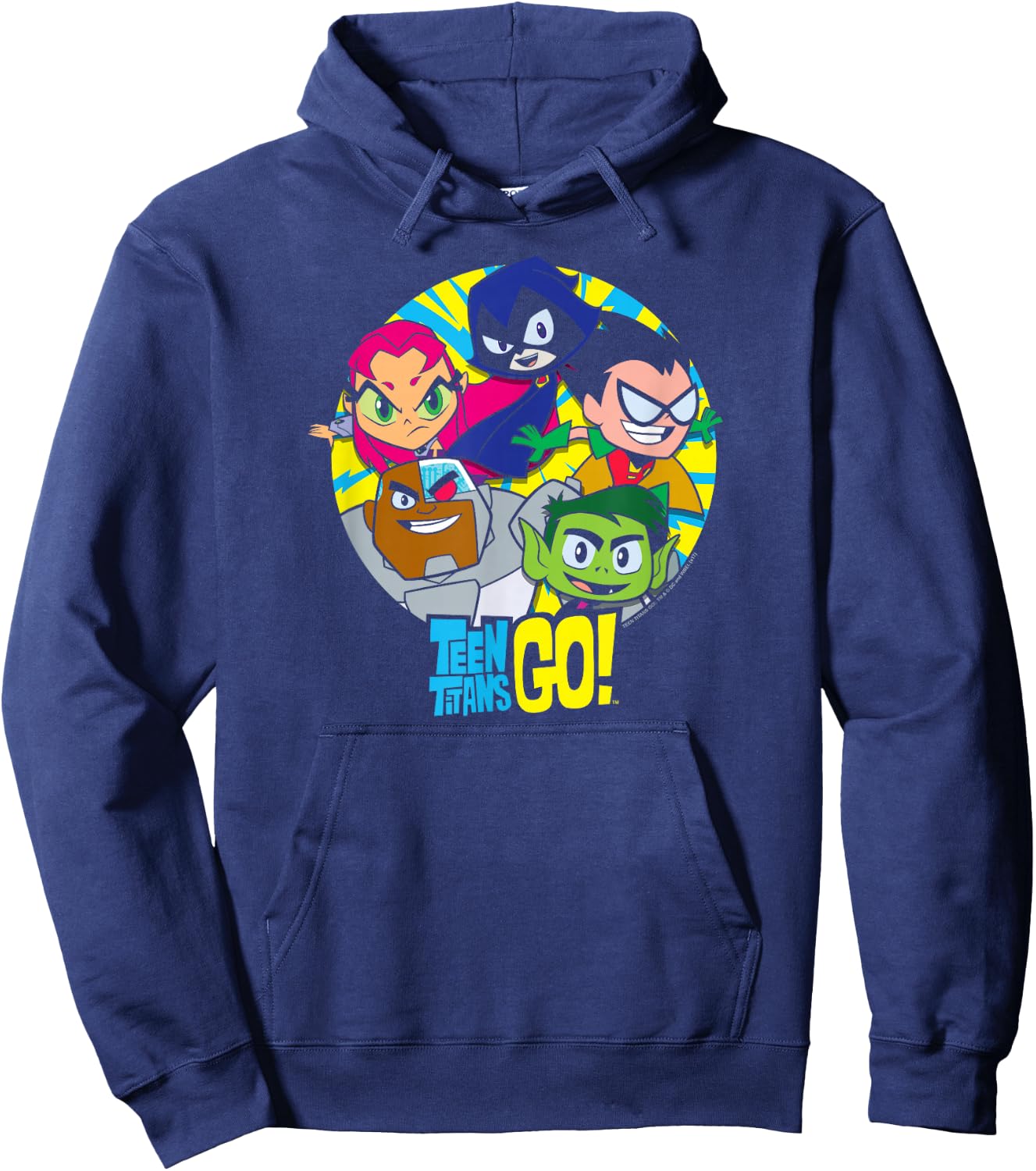 Teen Titans Go! Go Go Group Small Hoodie - Hoodie | Navy