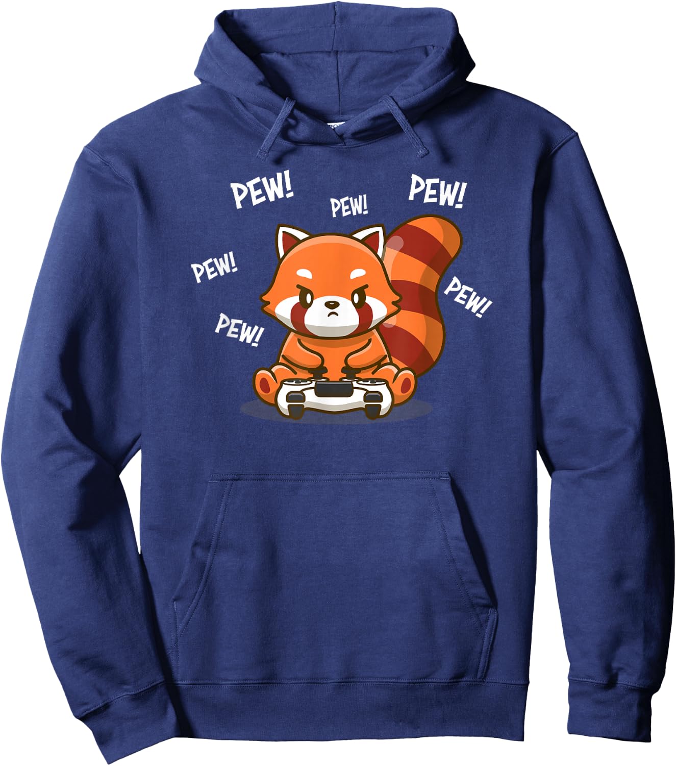 Cute Kawaii Video Gamer Red Panda Lover Hoodie - Hoodie | Navy