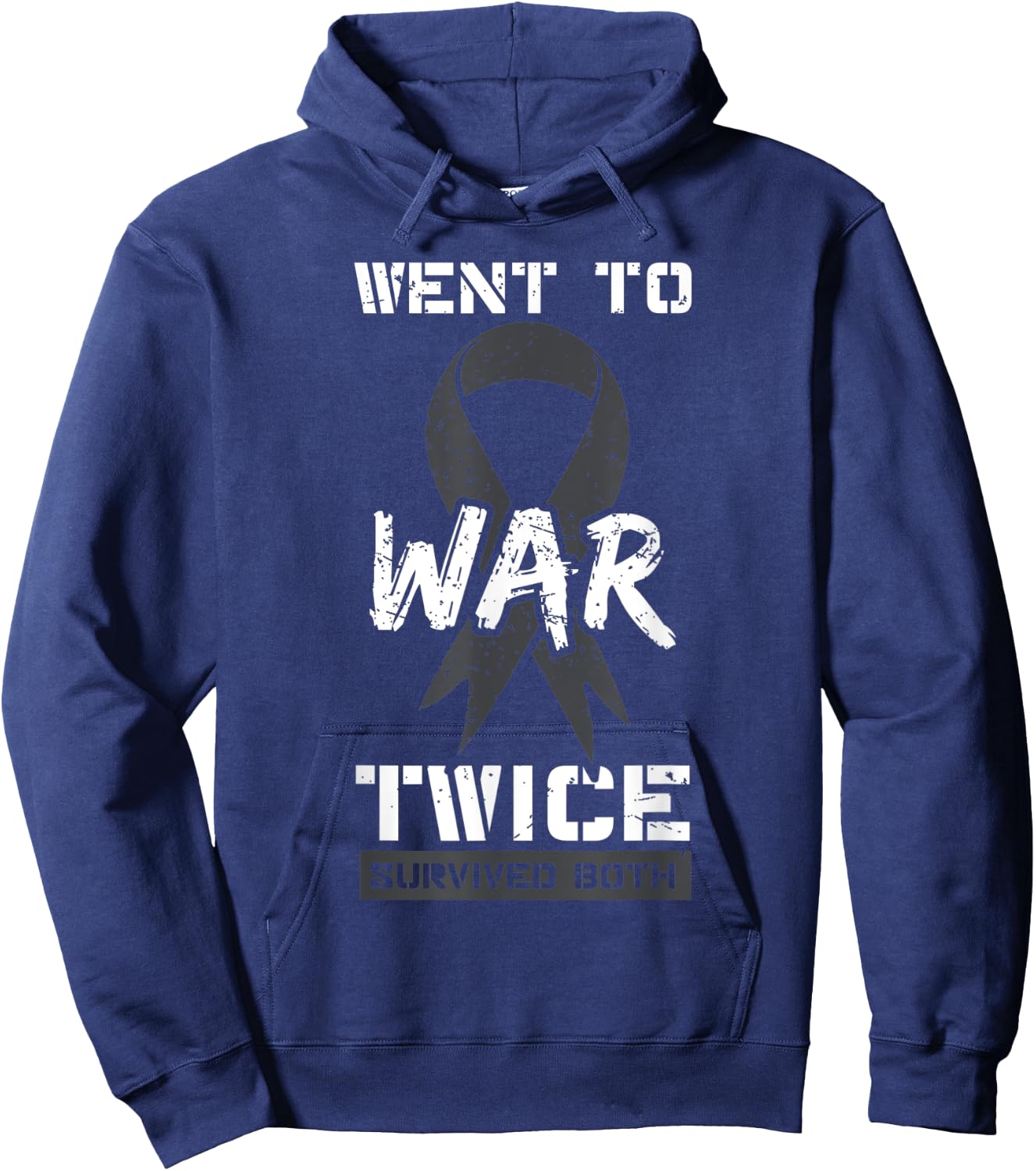 Cancer War Veterans Patriotic Military Soldier Vietnam Gift Women Men Hoodie - Hoodie | Navy