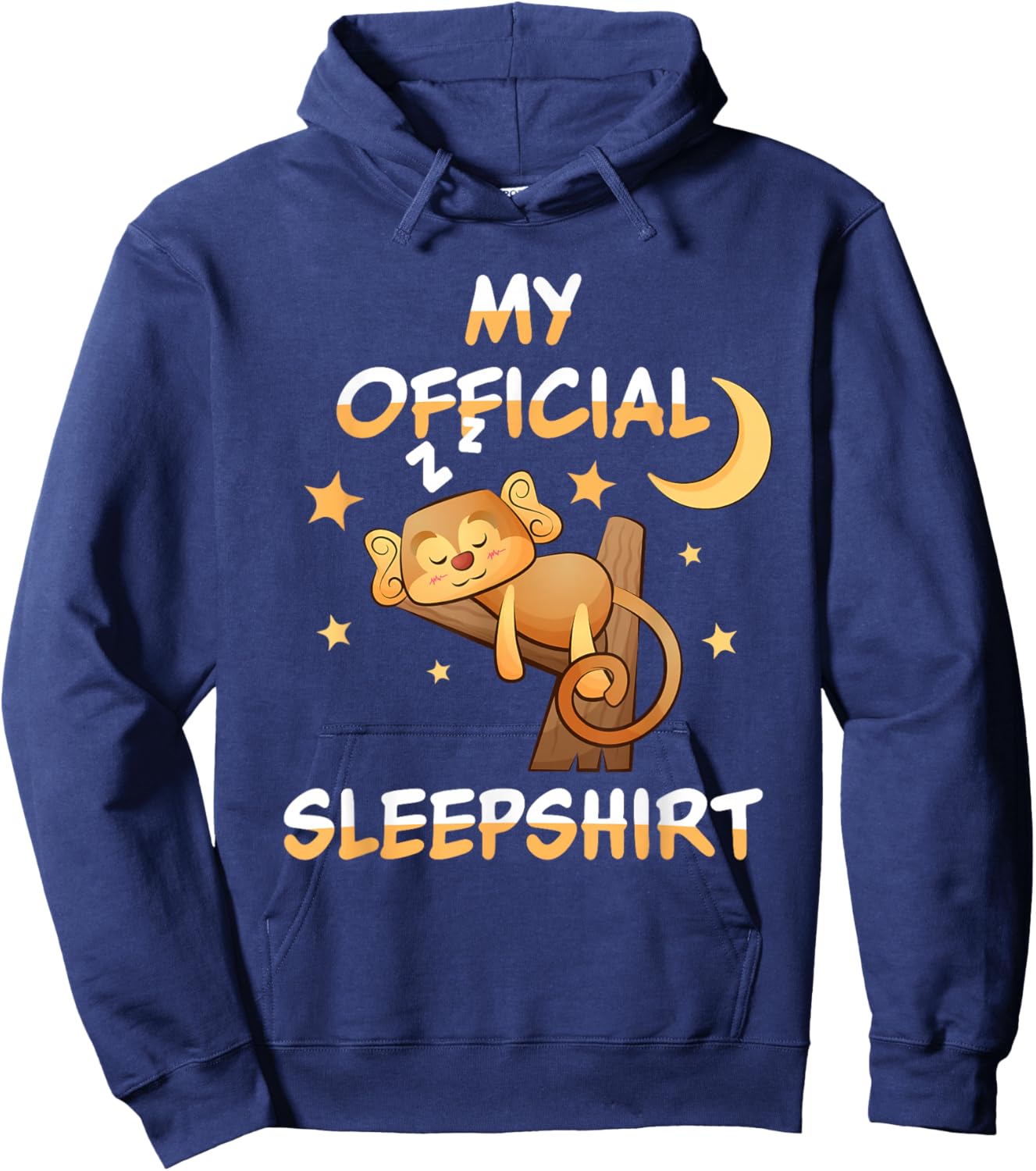 My Official Sleepshirt Pyjamas Nightgown Ape Monkey Hoodie - Hoodie | Navy