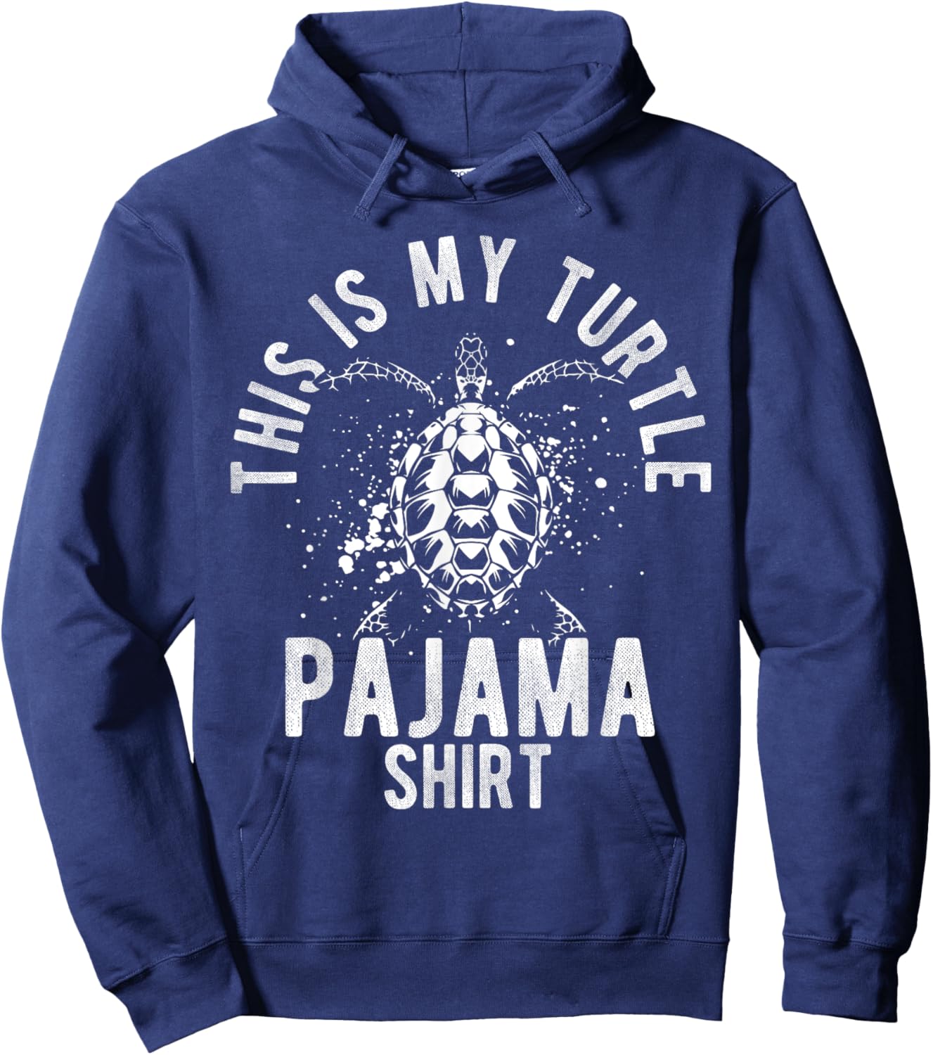 THIS IS MY Turtle Pajama SHIRT Turtle Pajama Sleepwear Hoodie - Hoodie | Navy
