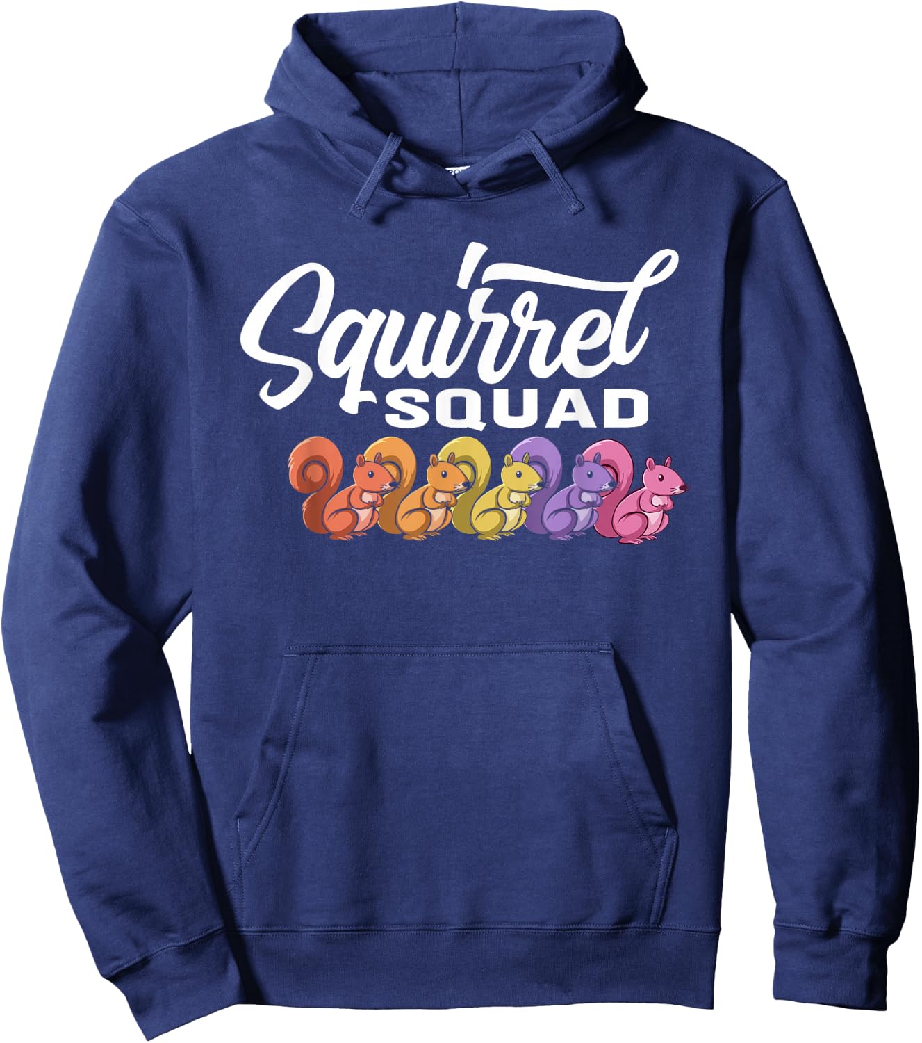 Squirrel Squad - Cute Squirrel Hoodie - Hoodie | Navy