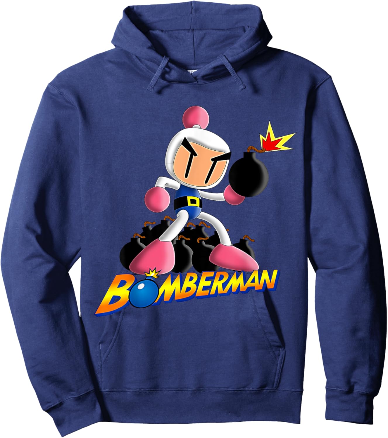 Bomberman Bombing Explosive Retro Gamer Nostalgia Classic Hoodie - Hoodie | Navy