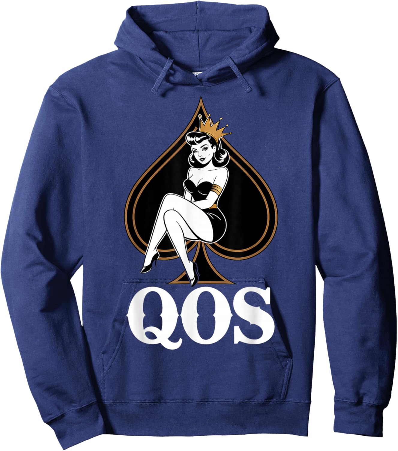 QOS Queen of Spades Hoodie - Hoodie | Navy