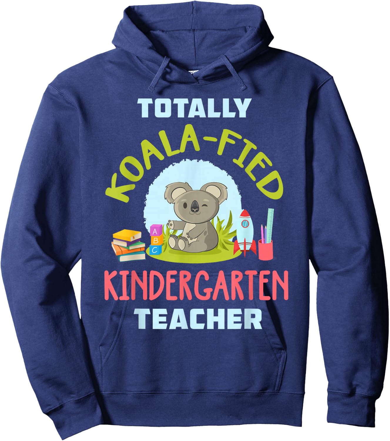 Kindergarten Teacher Shirt Cute Koala Preschool Teacher Gift Hoodie - Hoodie | Navy