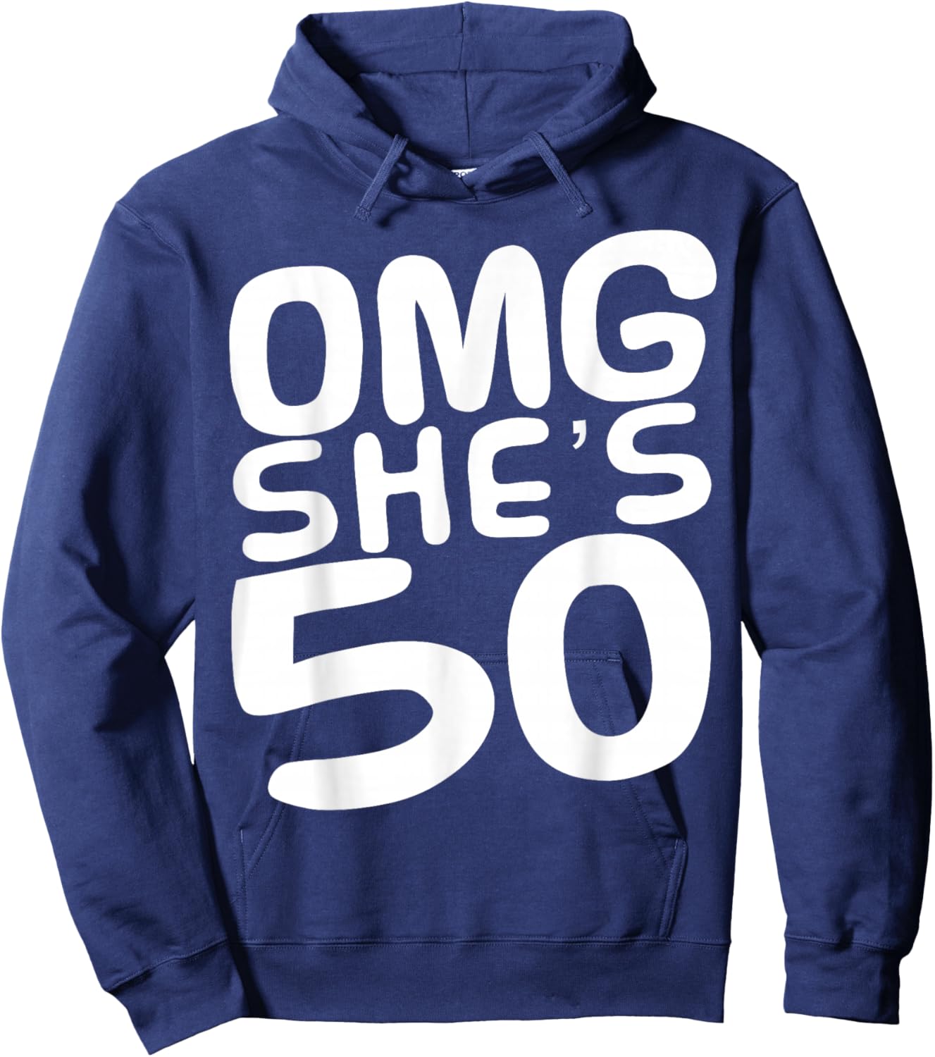 OMG She's 50th Birthday Crew 50 Year Old Birthday Squad Hoodie - Hoodie | Navy