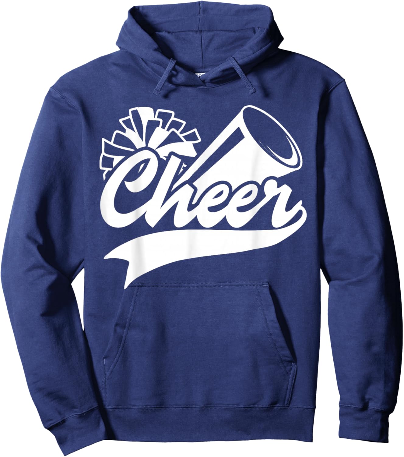Cheerleading Peace Love Cheer Cheerleader Colors Matching Hoodie - Hoodie | Navy