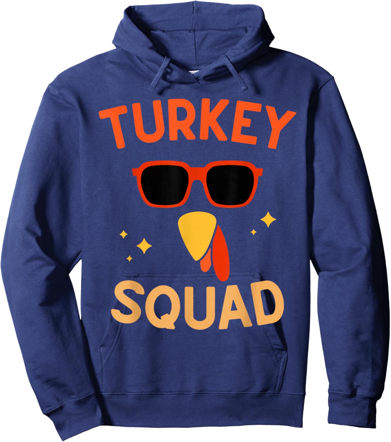 Turkey Squad Thanksgiving Turkey Kid Men Women Hoodie - Hoodie | Navy