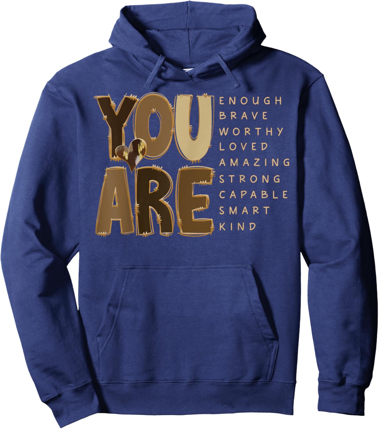 You Are Motivational Melanin Black History Black Girl Magic Hoodie - Hoodie | Navy