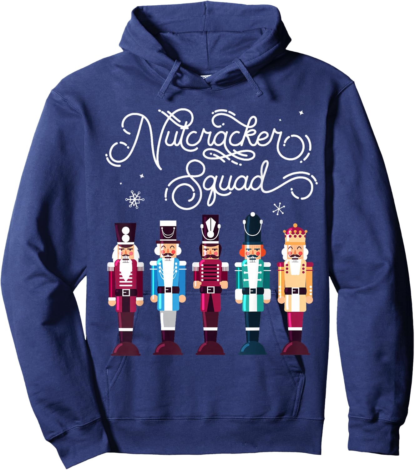 Nutcracker Squad Holiday Christmas Boy Girls Women Men Cute Hoodie - Hoodie | Navy