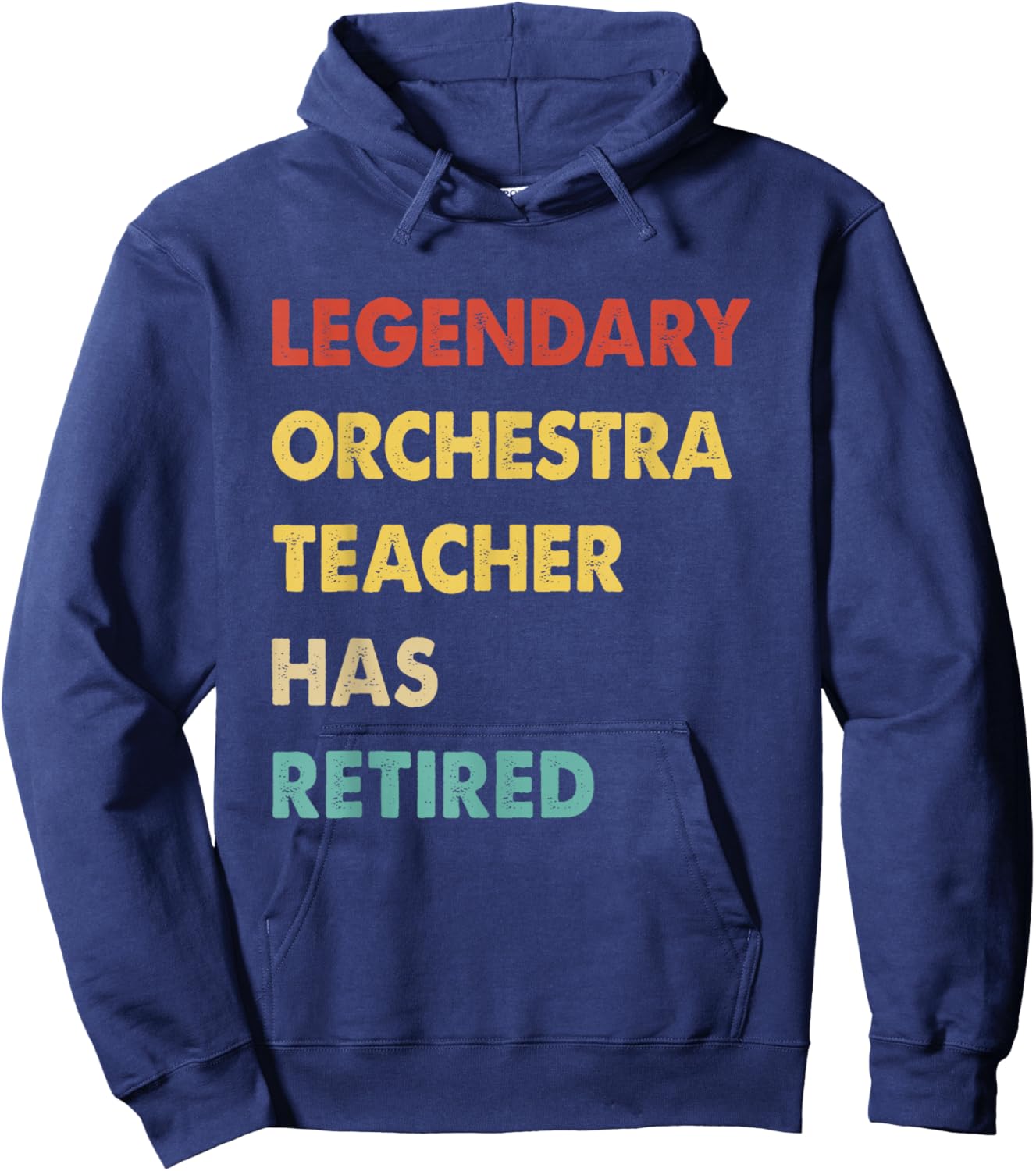 Retro Legendary Orchestra Teacher Has Retired Hoodie - Hoodie | Navy