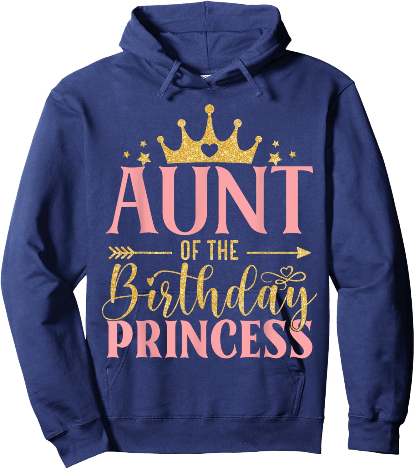 Birthday For Girl Outfit Aunt Of The Birthday Princess Hoodie - Hoodie | Navy