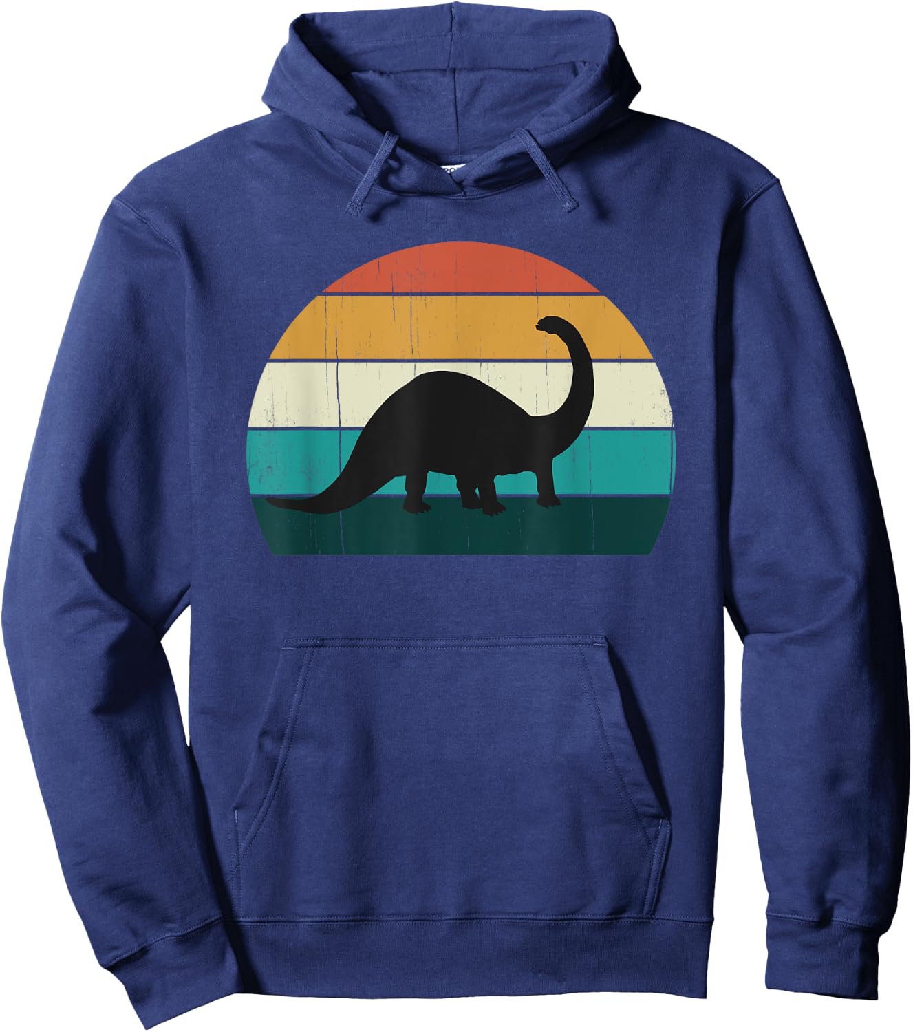 Funny Retro Dinosaur - Great Brachiosaurus Lovers Dino Gift Hoodie - Hoodie | Navy