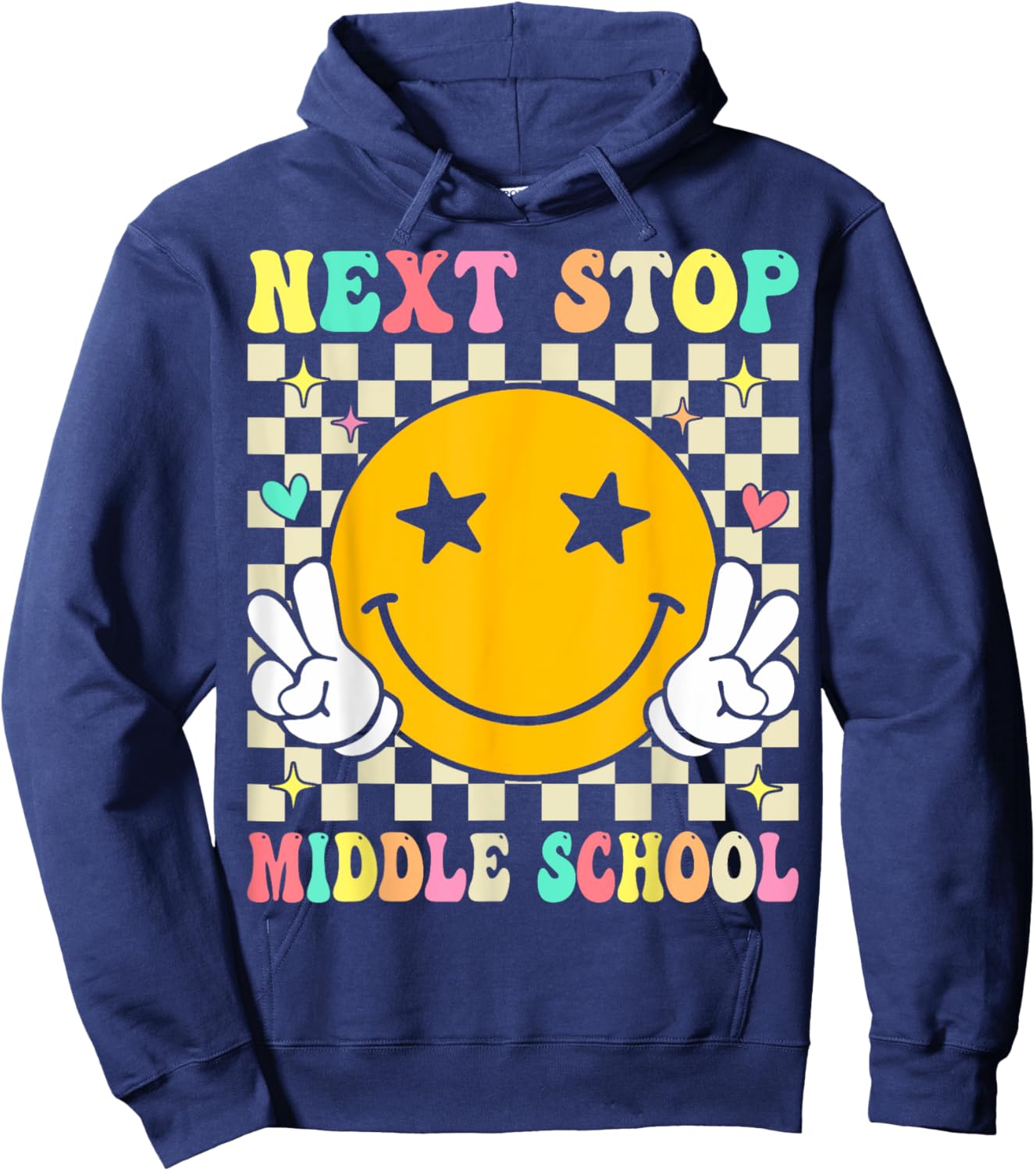 Next Stop Middle School Elementary School Graduation Hoodie - Hoodie | Navy