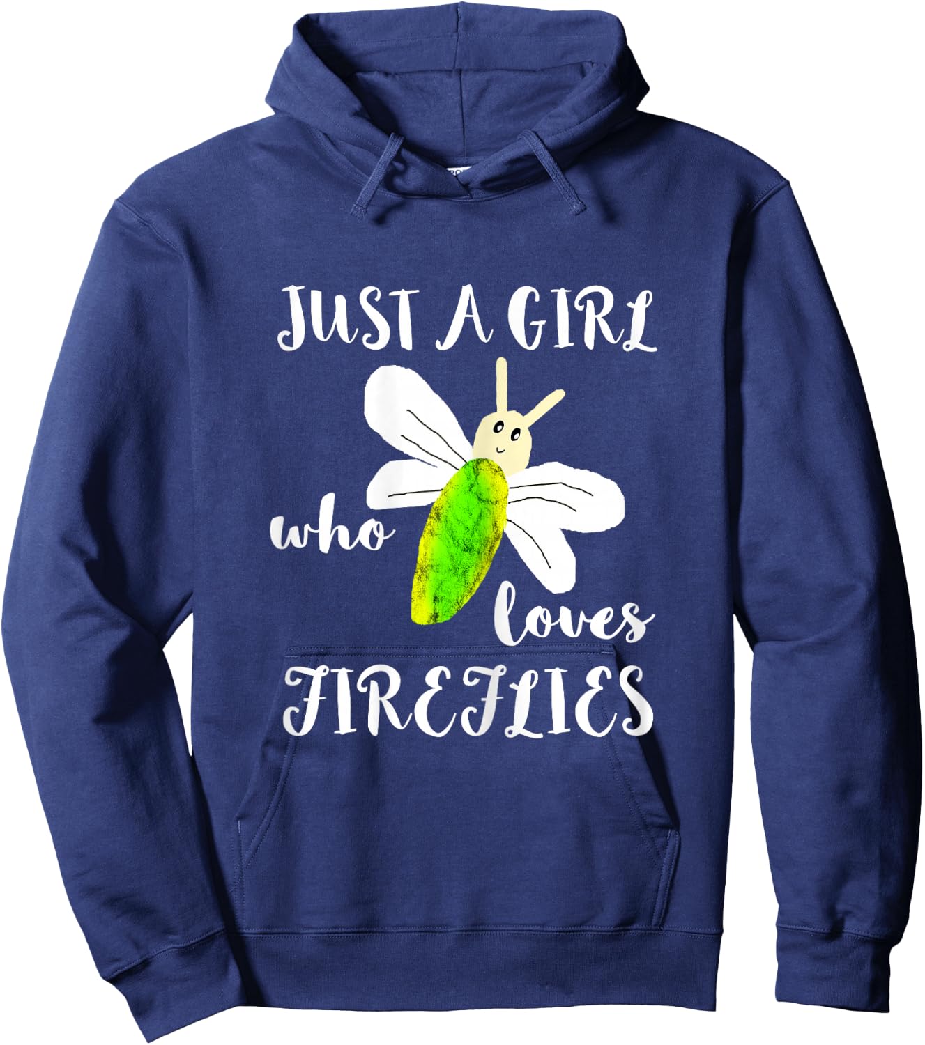 Just A Girl Who Loves Fireflies Lightning Bugs Firefly Shirt Hoodie - Hoodie | Navy