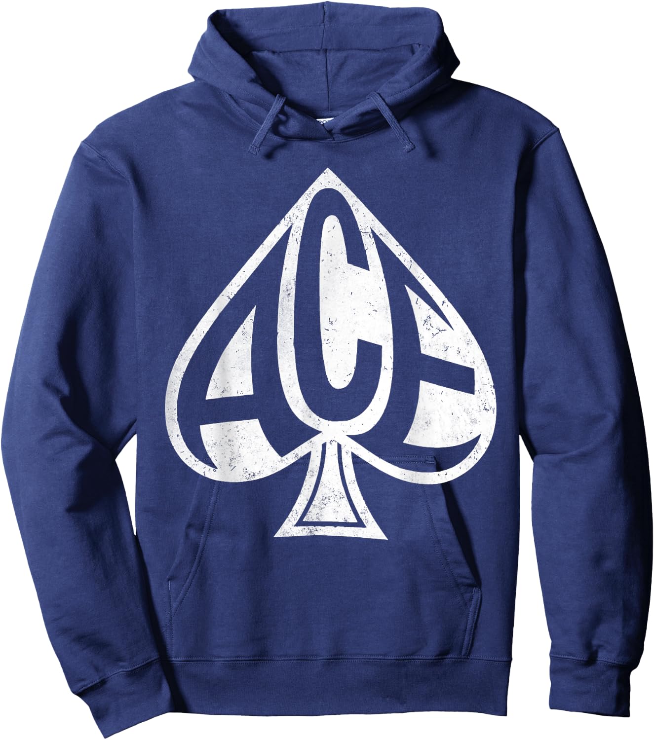 Vintage Ace Spades Texas Hold them Playing Cards Las Vegas Hoodie - Hoodie | Navy