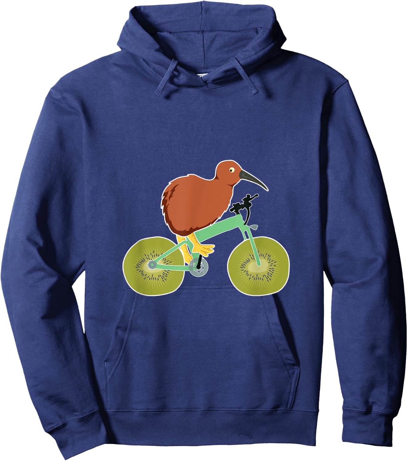 Funny Kiwi Grafik New Zealand Fruit and Bird Hoodie - Hoodie | Navy