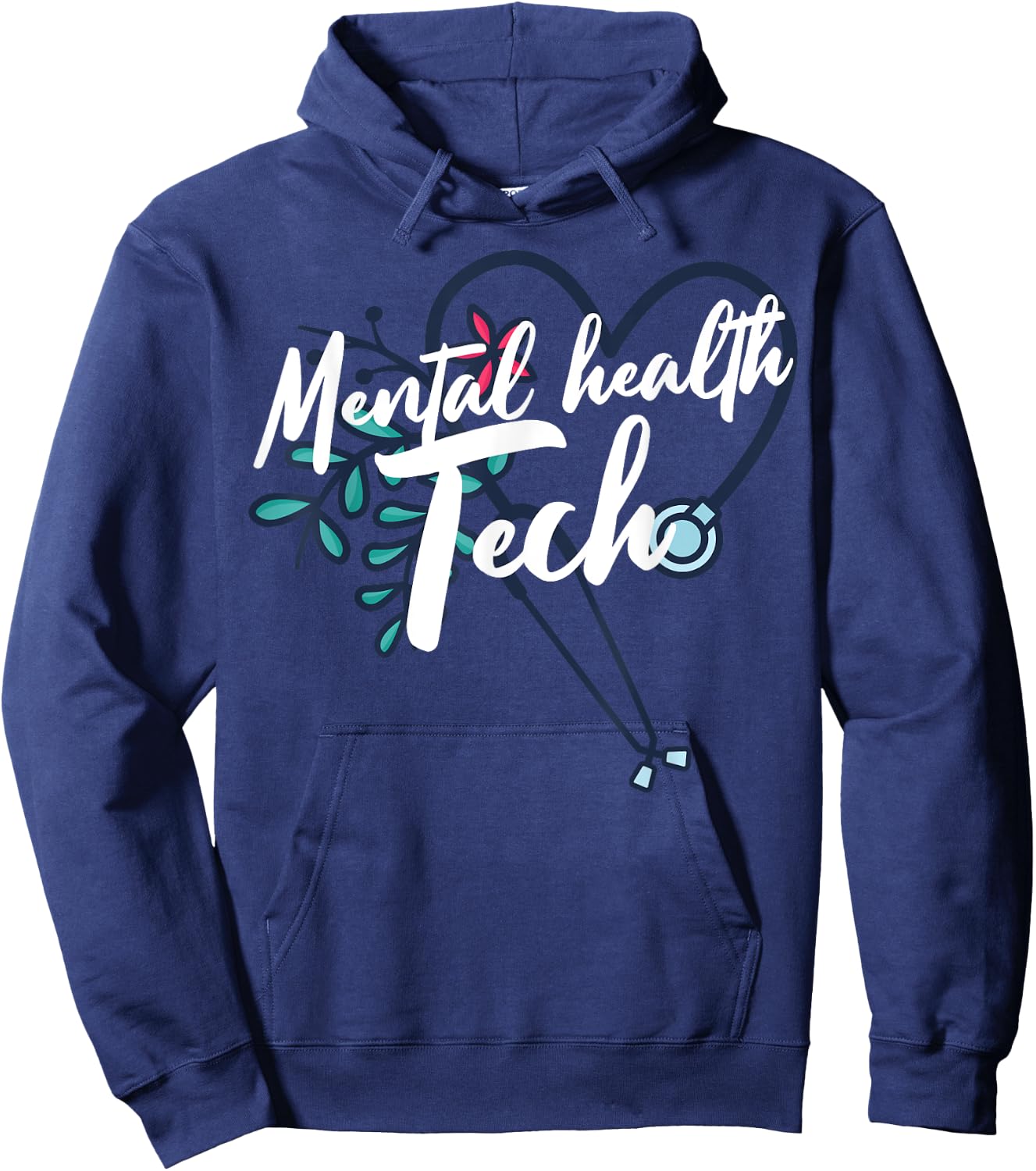 Mental Health Tech Healthcare Worker Psychiatric Technician Hoodie - Hoodie | Navy