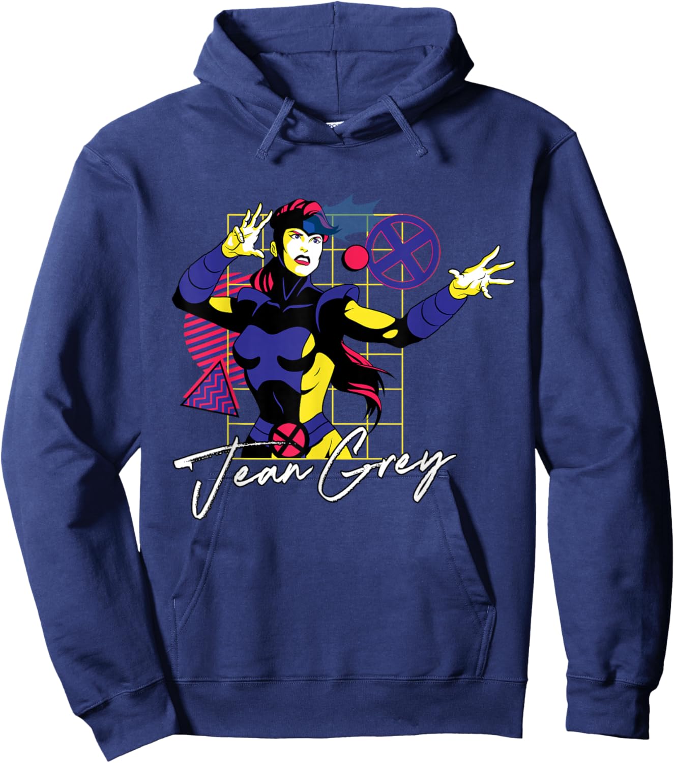 Marvel Super Heroes X-Men Retro Couples Matching Jean Grey Hoodie - Hoodie | Navy