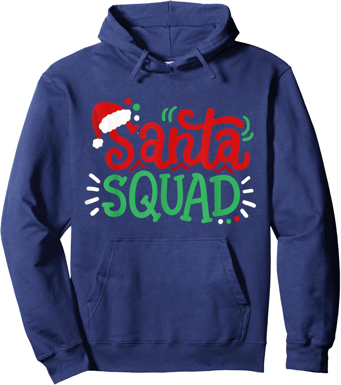 Santa Squad Xmas Matching Family Christmas Men Women Kids Hoodie - Hoodie | Navy