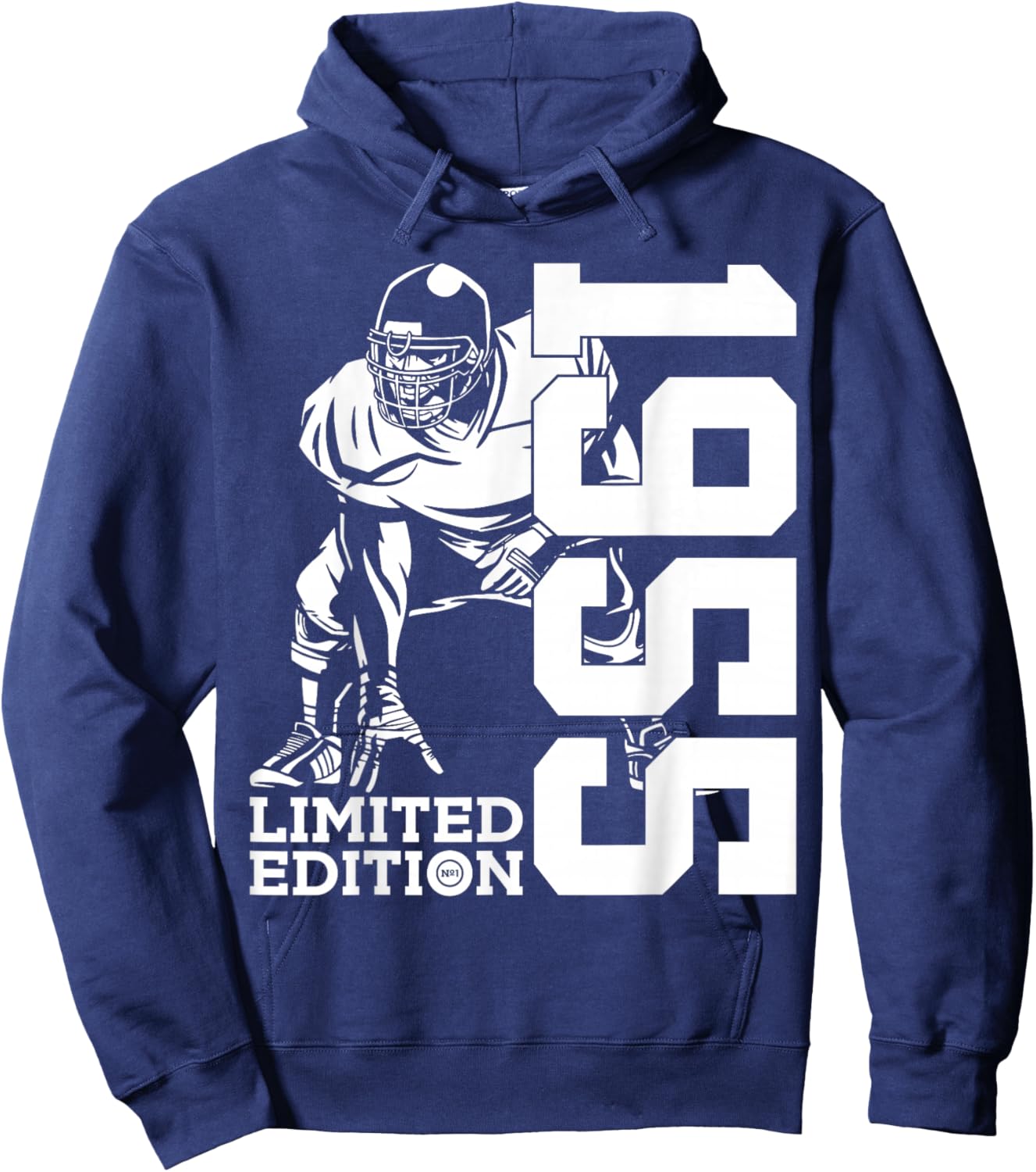 71st BIRTHDAY FOOTBALL LIMITED EDITION 1955 Hoodie - Hoodie | Navy