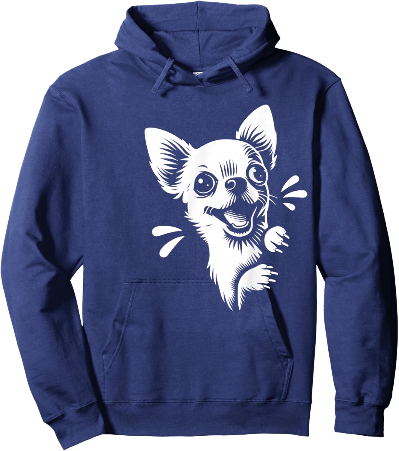 Funny Chihuahua Scout Dog Graphic Design Hoodie - Hoodie | Navy
