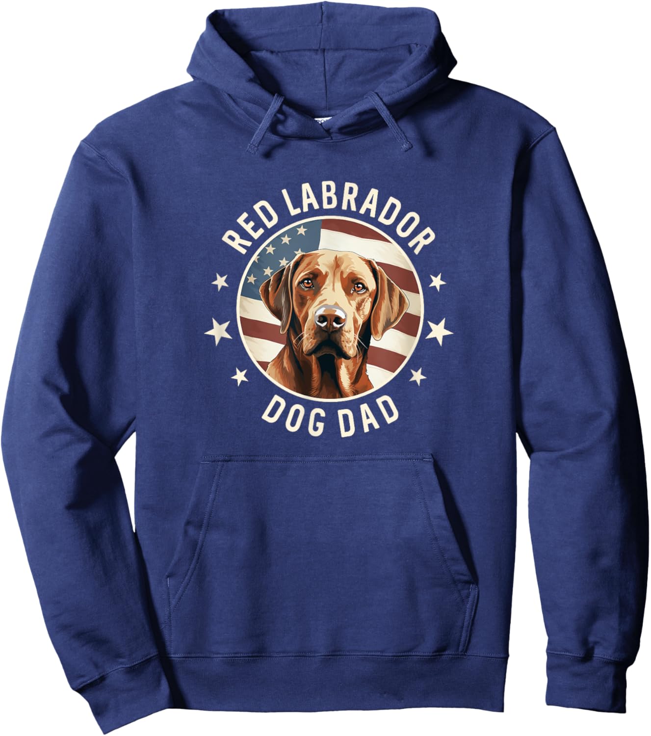 Red Labrador Retriever Dog Dad Women Hoodie - Hoodie | Navy