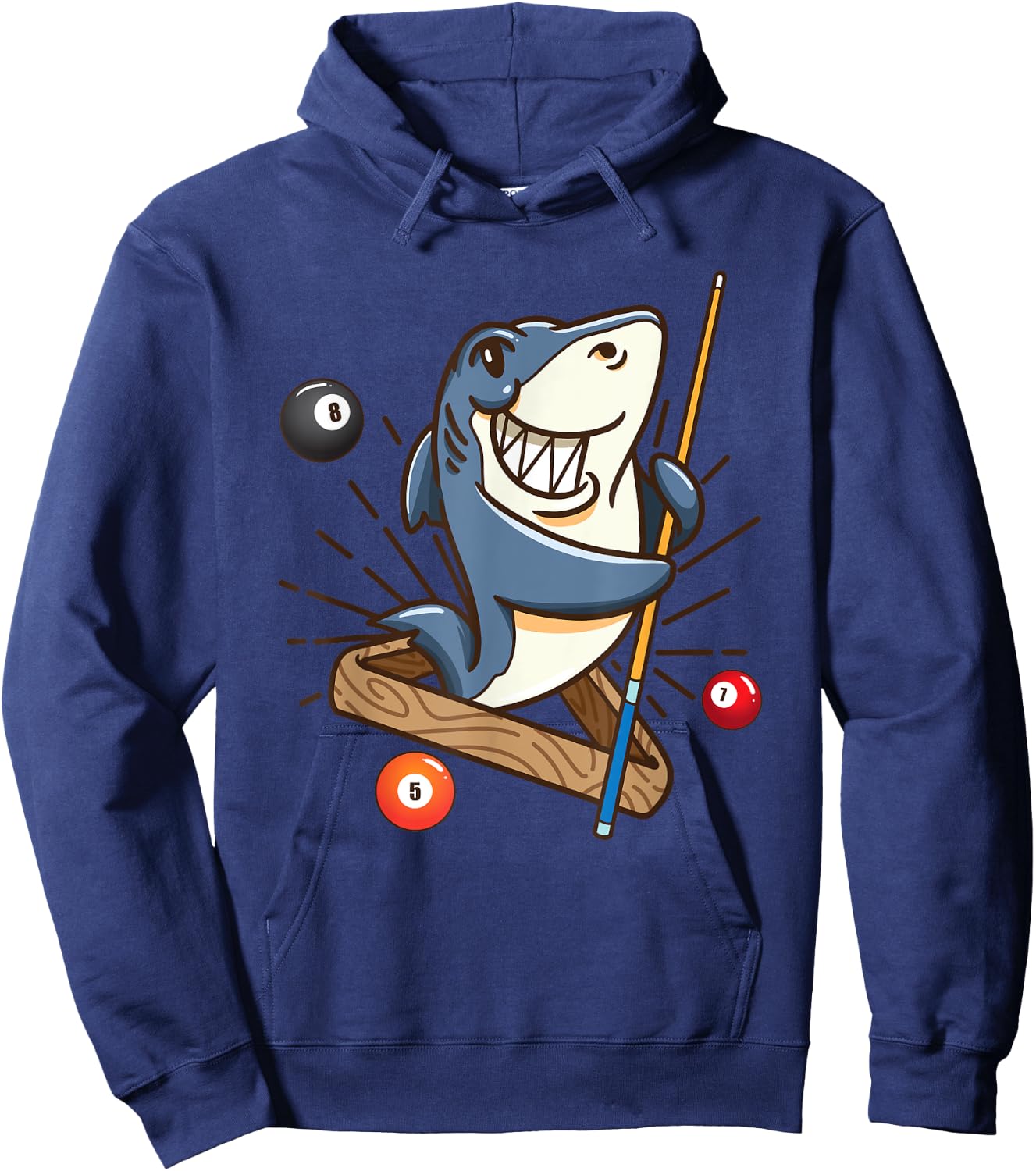 Billiard Shark Hustler Pool Shirts Girls Snooker Gifts Hoodie - Hoodie | Navy