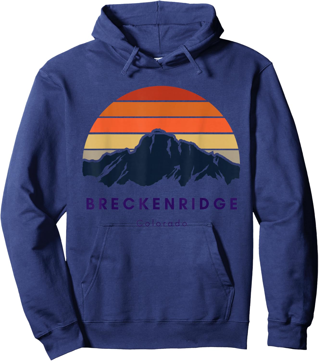 Breckenridge Colorado Gifts Hiking Skiing Breckenridge Gifts Hoodie - Hoodie | Navy