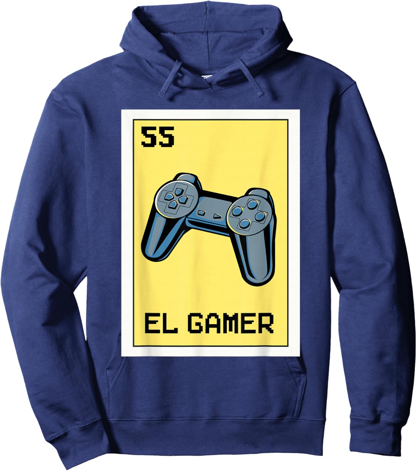 El Gamer Mexican Gaming Console Video Game Lottery Card Hoodie - Hoodie | Navy