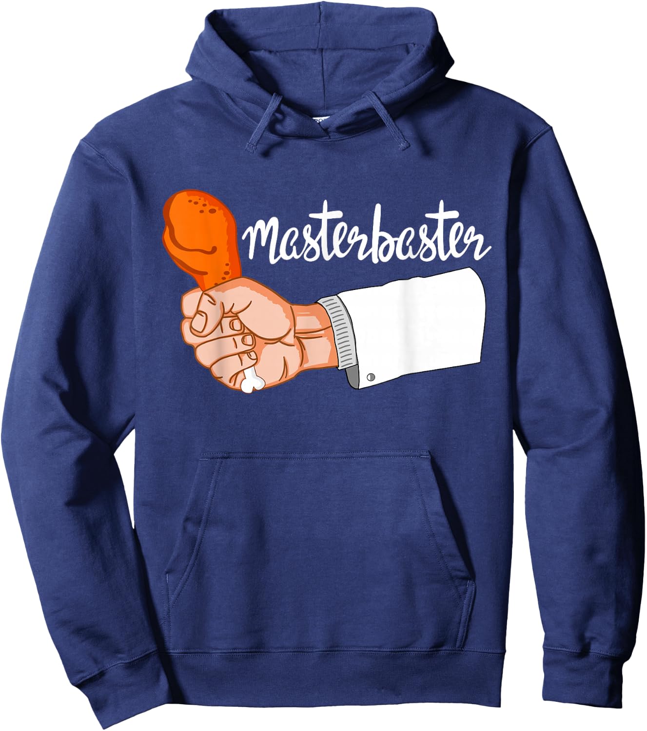 Master Baster - Turkey Day Funny Masterbaster Thanksgiving Hoodie - Hoodie | Navy
