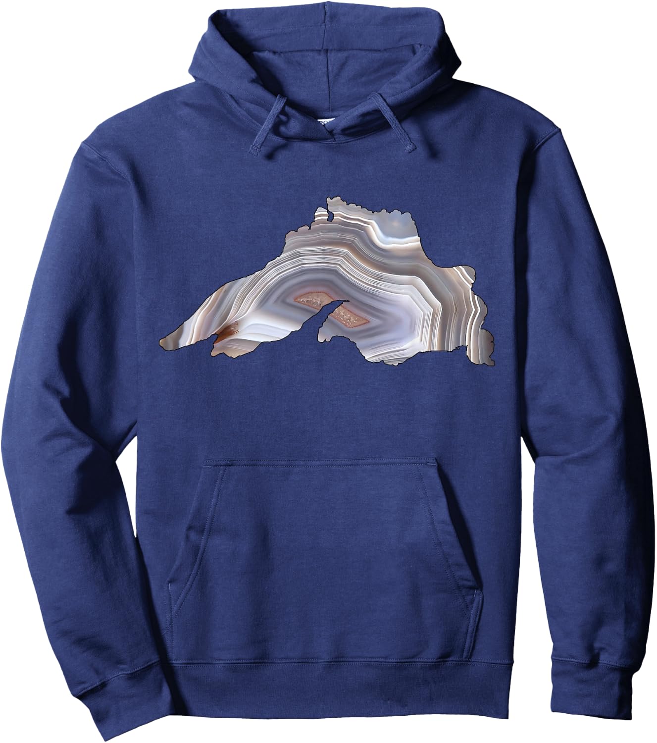 Lake Superior Agate Great Gift Rockhounds & Agate Lovers Hoodie - Hoodie | Navy