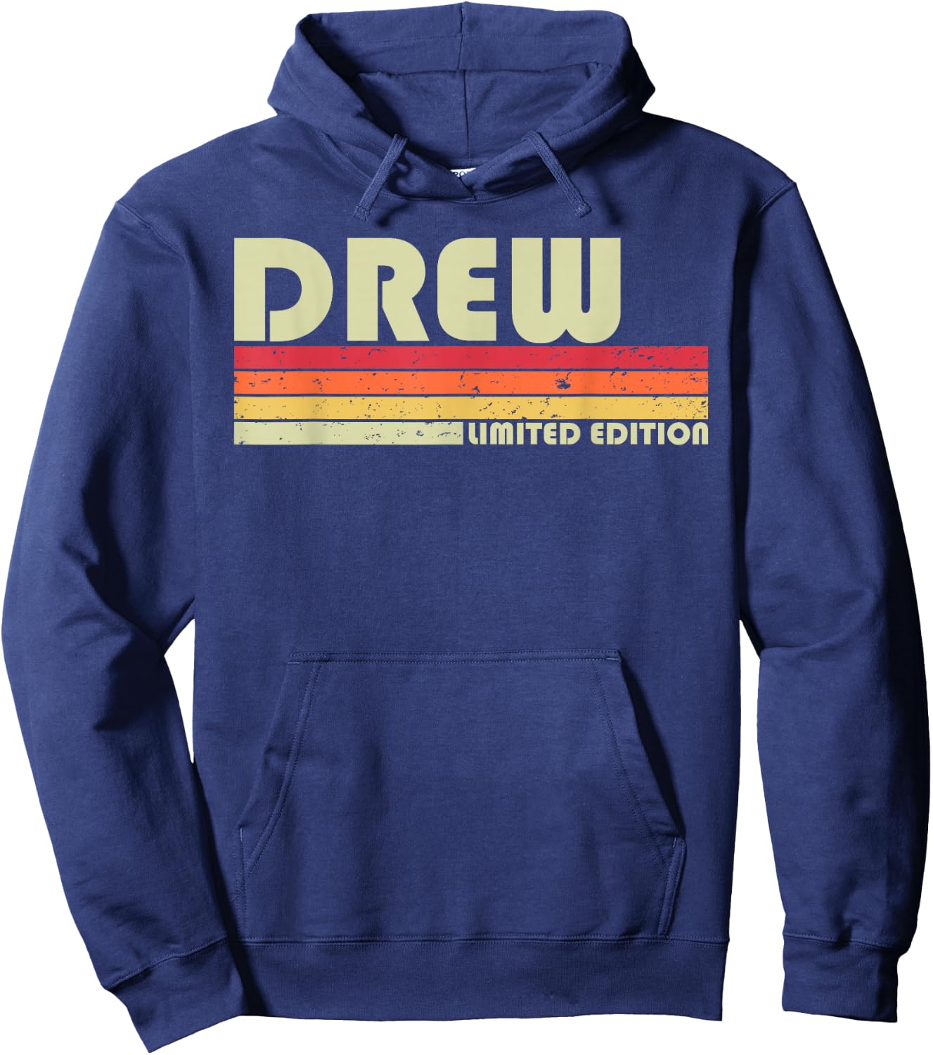 DREW Gift Name Personalized Funny Retro Vintage Birthday Hoodie - Hoodie | Navy