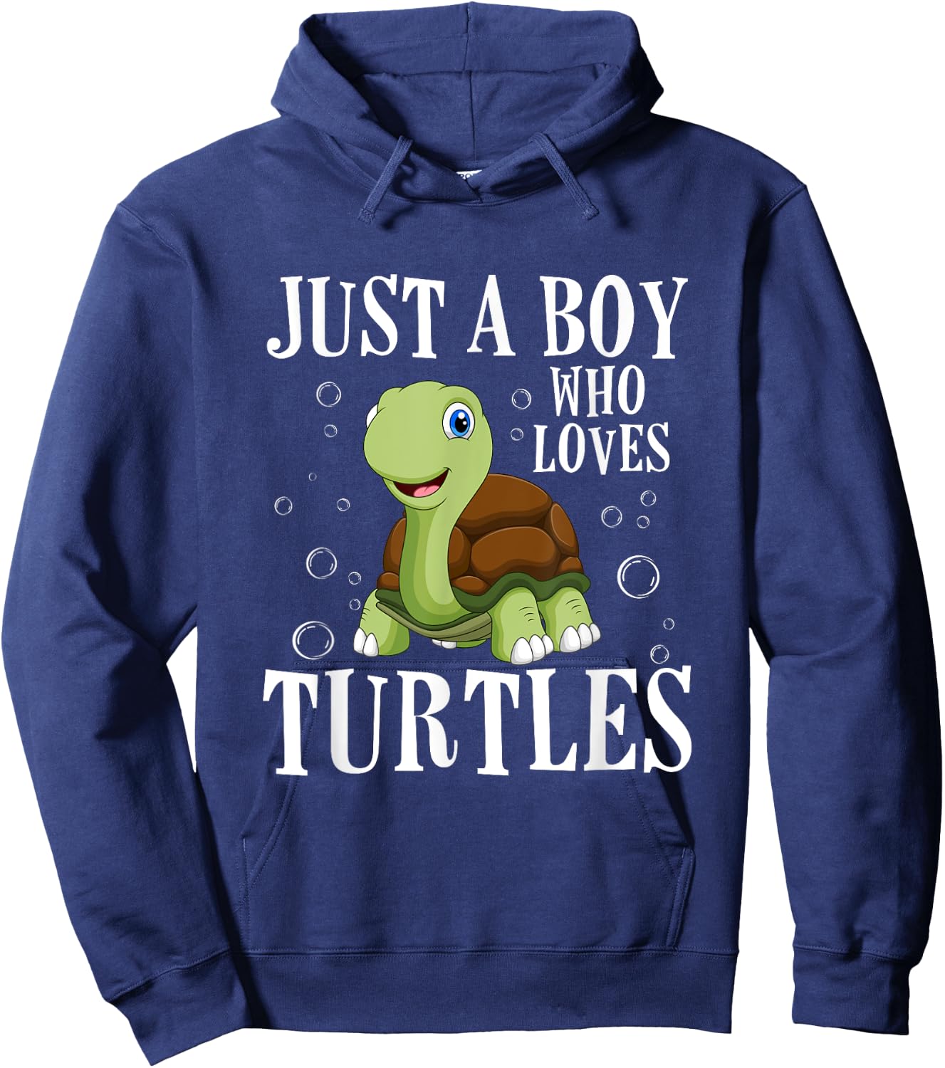 Just a boy who loves turtles turtle Hoodie - Hoodie | Navy