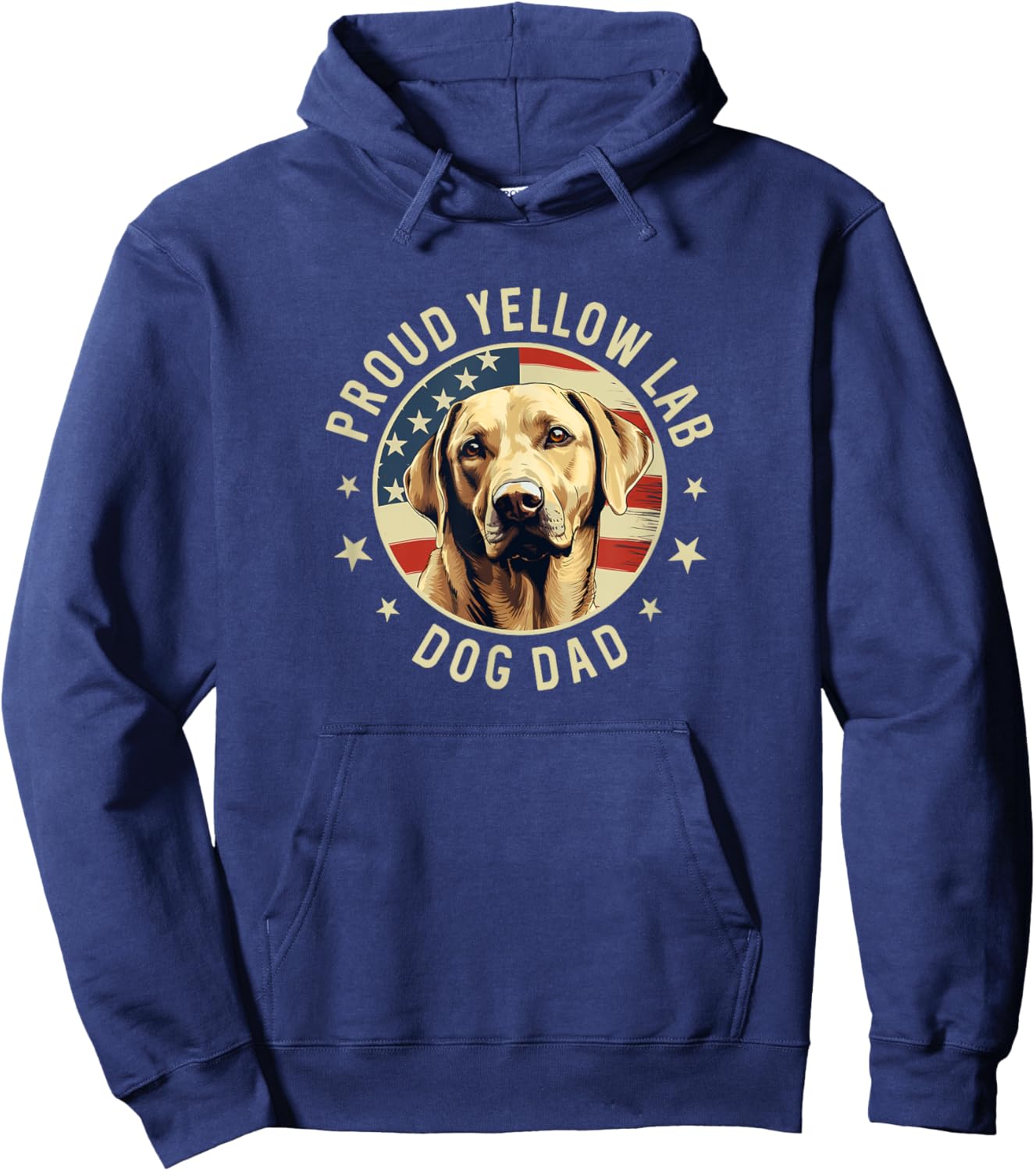 Proud Yellow Labrador Retriever Dog Lab Dad Women Hoodie - Hoodie | Navy