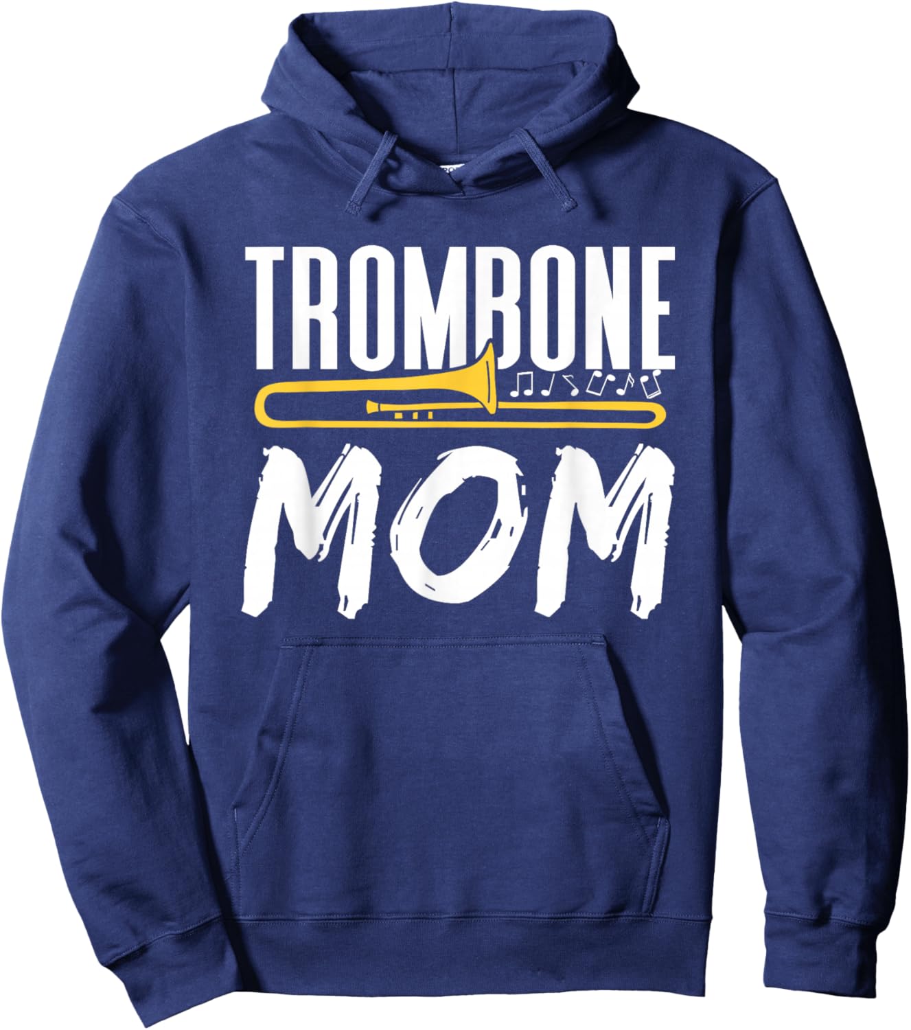 Trombone Mom Instrument Trombones Trombonist Player Mother Hoodie - Hoodie | Navy
