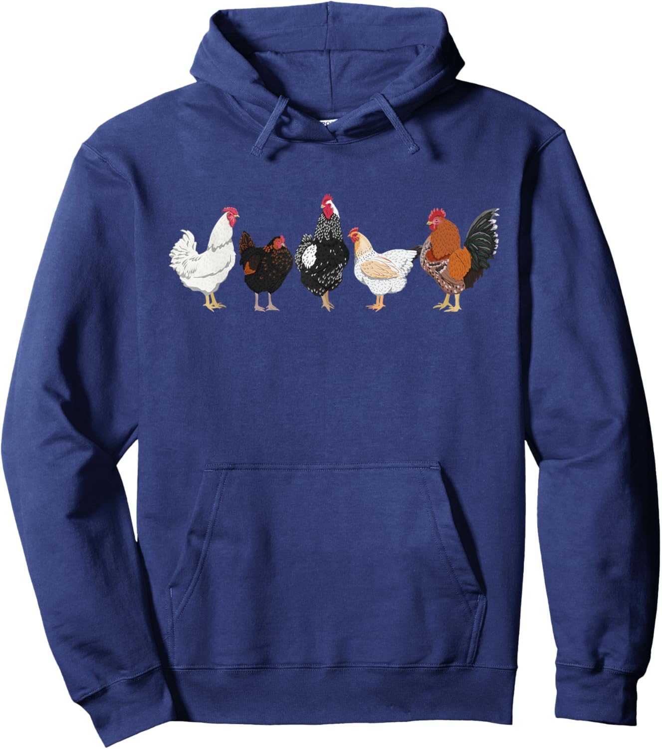 Farm Chickens - Chicken Lover Poultry Owner Rancher Farmer Hoodie - Hoodie | Navy